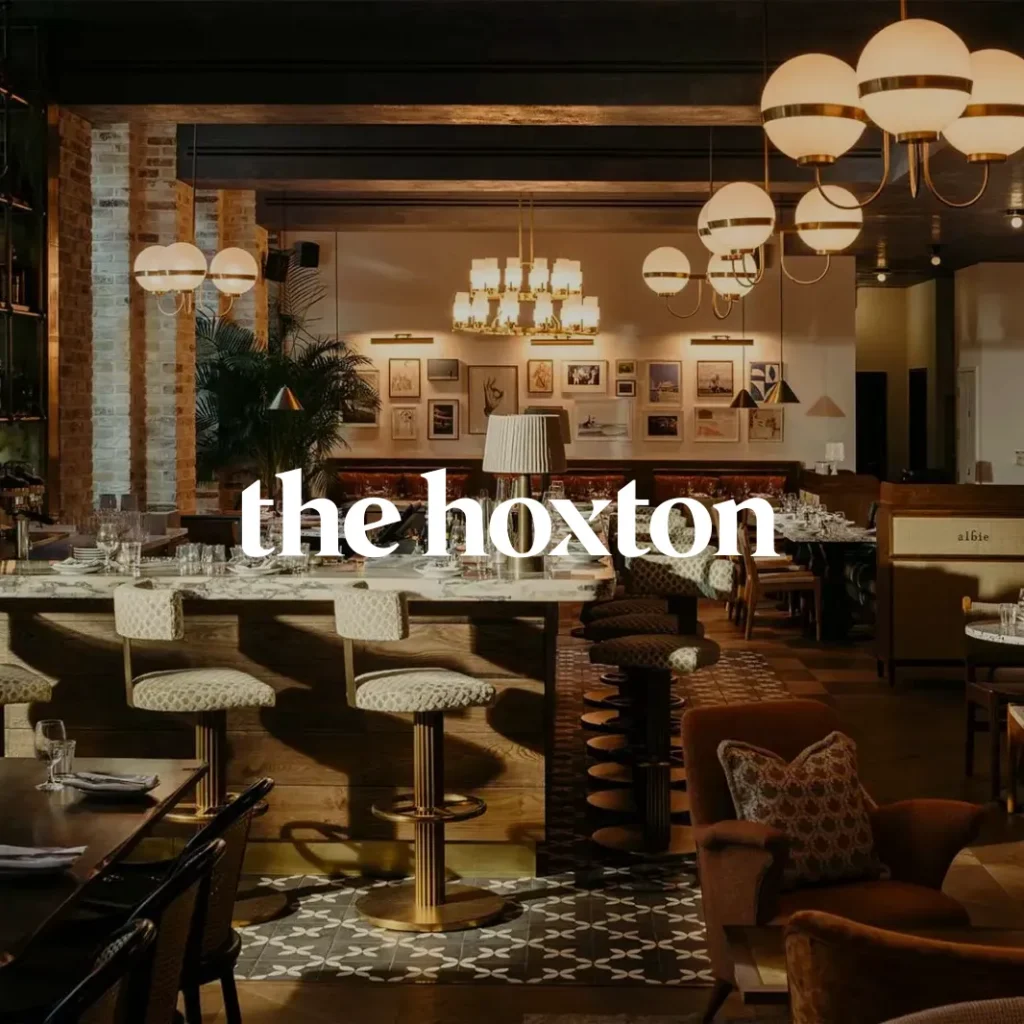 The Hoxten, Albie restaurant and logo