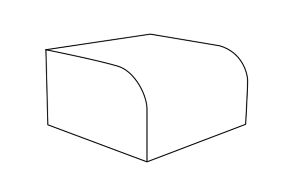 Half bull nose - edge profile