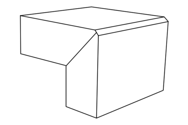 Mitred - edge profile